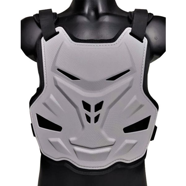 

white carbon fiber hard shell motocross vest jacket insert armor chest spine armor cycling drop resistant protection gear