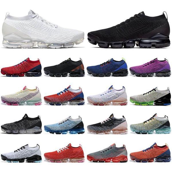 

knit 3.0 fly running shoes for men women triple black noble red electric green orange outdoor mens trainer sports sneakers with socks, White;red