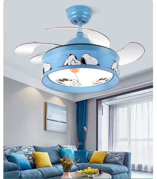 

bedroom fan chandelier children cartoon shape led chandelier children living room variable frequency