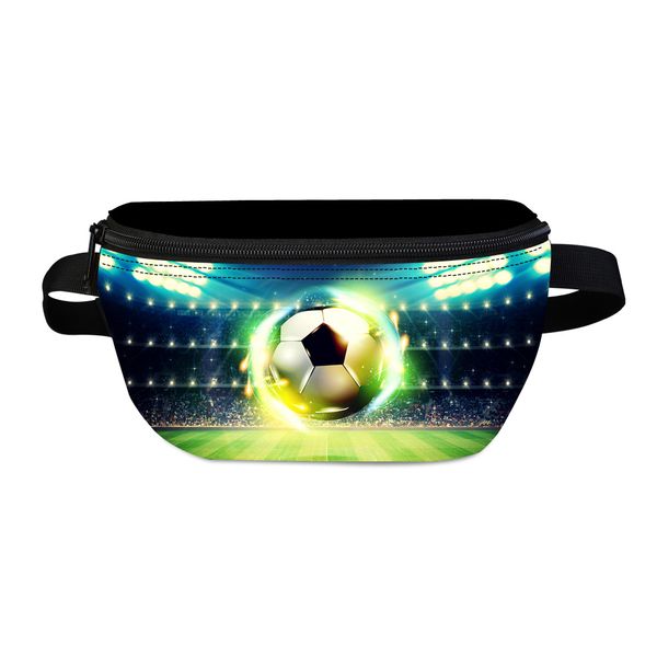

men custom waist packs football print sport men's belt bag for running boys waist bag male fanny pack for phone cigarette case dropship