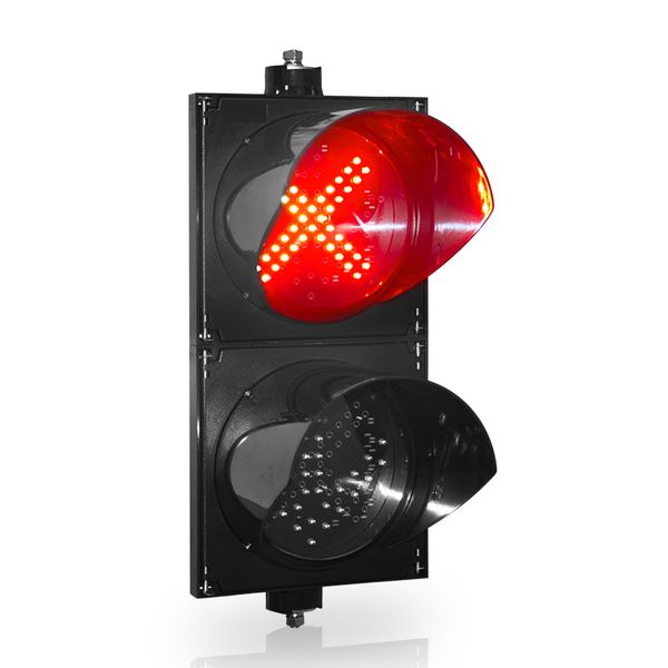 

8 inch red cross green arrow led traffic signal light