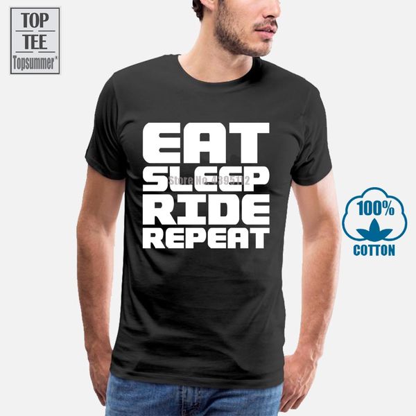 

eat sleep ride repeat t shirt tee xmas funny gift comedy biker motorbike