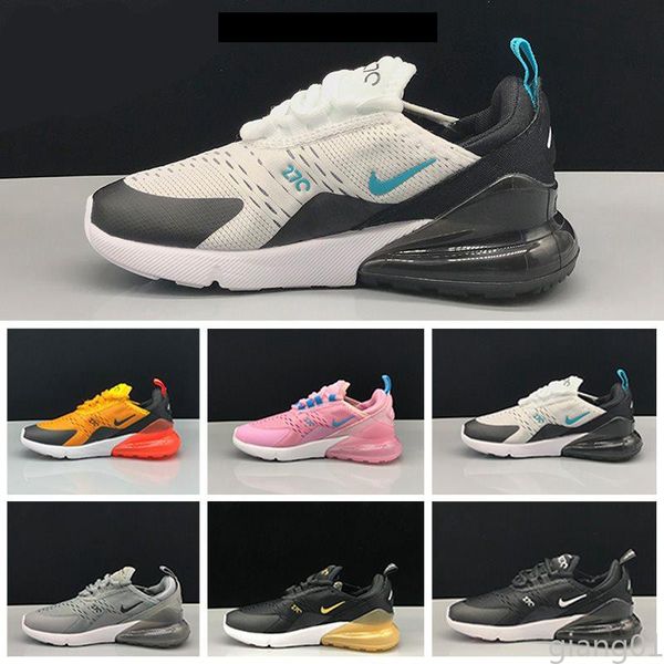 

270 og mesh breathable kids casual shoes originals 27c og half palm aircushion shock absorption kids 270s sports sneakers gia01, Black