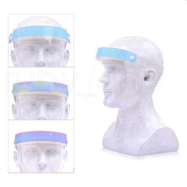 

children safety face shield kids transparent head cover anti fog splashing full face isolation protective clear designer masks rra3408