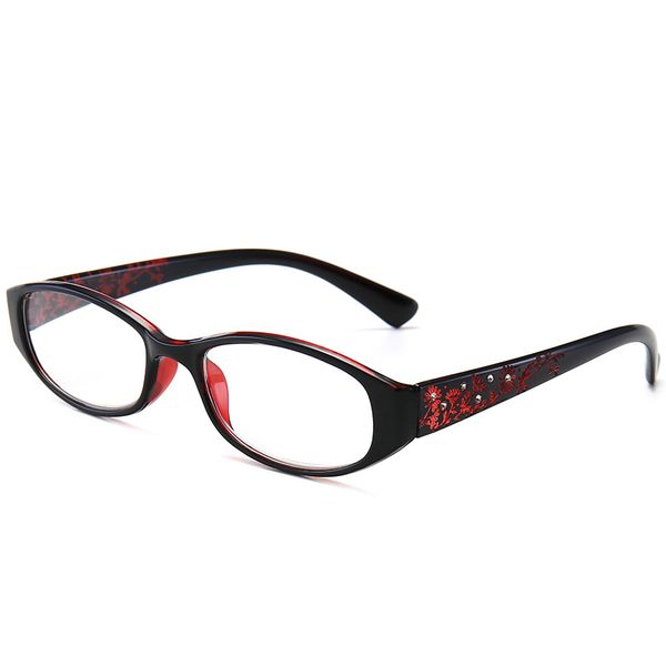 

sunglasses reading glasses women oval elegant readers printed flower brand design hyperopia prescription anti blue light eyewear, White;black