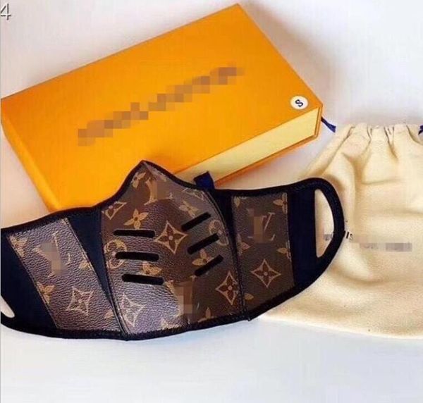 

new arrival lovers half face mouth cover mask designer trend cover leather ladies handbag fashion womens and mens backpack masks no box, Golden;silver