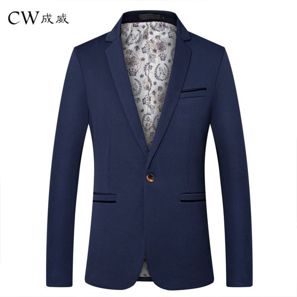 

cw brand clothing blazer men 2020 one button men blazer slim fit costume homme suit jacket masculine m-5xl tuxedo dress, White;black