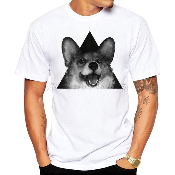 

2019 summer fashion cute fox design t shirt men's custom printed hipster tees