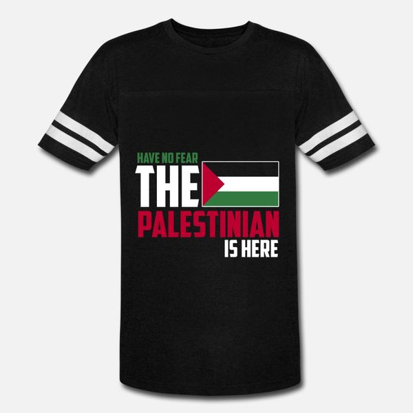 

have no fear the palestinian is here t shirt men character short sleeve size s-3xl pictures graphic basic summer style formal shirt
