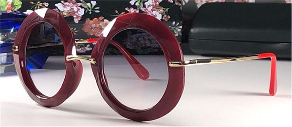 

6105 round sunglasses fuxia gold glitter glasses shades luxus sonnenbrillen lunettes de soleil women sunglasses with box, White;black