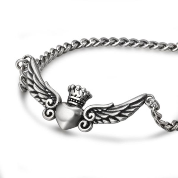 

925 sterling silver necklace for women men 3.5mm thick fine fashion heart wings necklace christmas gifts