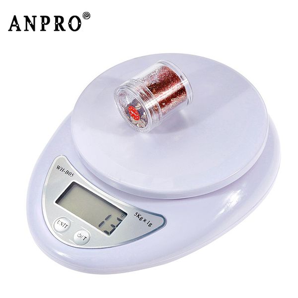 

household scales anpro 5kg/1g 1kg/0.1g portable digital scale led electronic kitchen measuring weight updated version