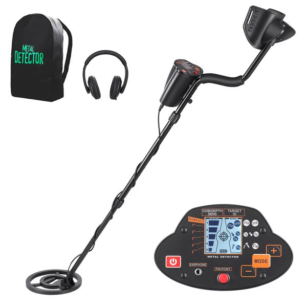 

2020 metal detector md-5030 underground gold metal finder treasure with lcd display large coil