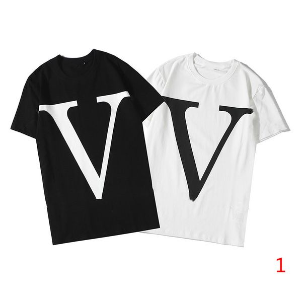 

2020 Men's T Shirt Fashion Street Style Black and White for Spring Summer and Autumn Casual T Shirts Men Tees Wholesale For Unisex
