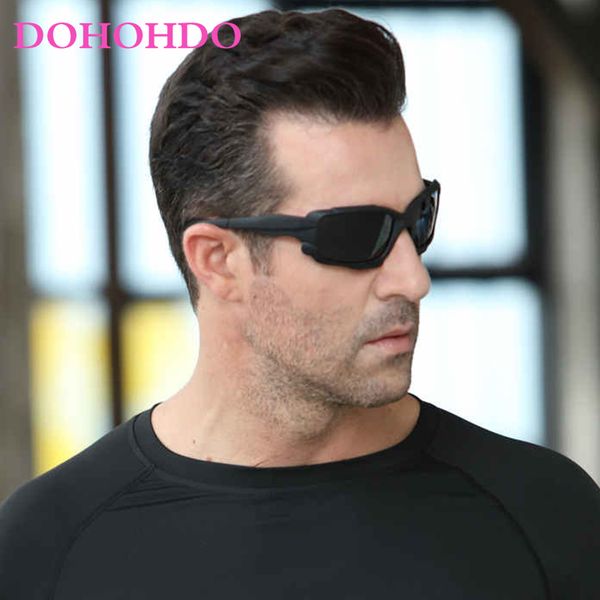 

dohohdo fashion sunglasses men women polarized sunglass driving mirror coating points black eyewear male sport sun glasses uv400, White;black