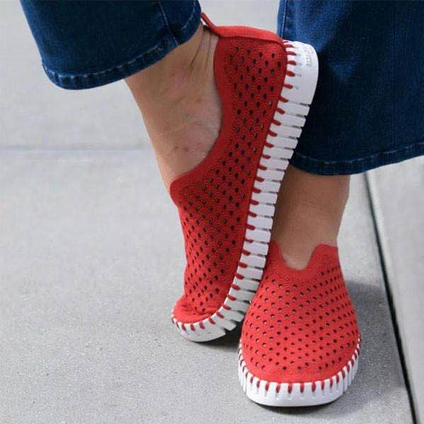 

hollow out breathable women sandals summer shoes soft loafers female flats shoes footwear zapatos mujer femmes sandales, Black