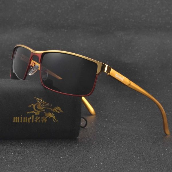 

мужской прямоугольная поляризованные солнцезащитные очки мужчины марка металла конструкции мужчины sunglass мужчины вождения солнцезащитные, White;black