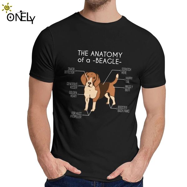 

crewneck anatomy of a beagle tee shirt popular for man slim tee plus size