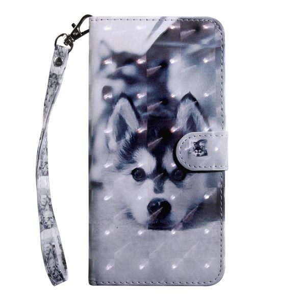

cgjxs3d leather wallet case for lg k40s for moto g8 plus e6 play samsung galaxy a51 a71 a70s flower dog lace wolf tiger cat owl luxury card