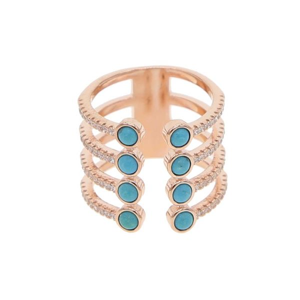 

new arrivl fashion frosted rotation ring wide band coffee & zirconia micro pave blue stones ring filled color women jewelry, Golden;silver