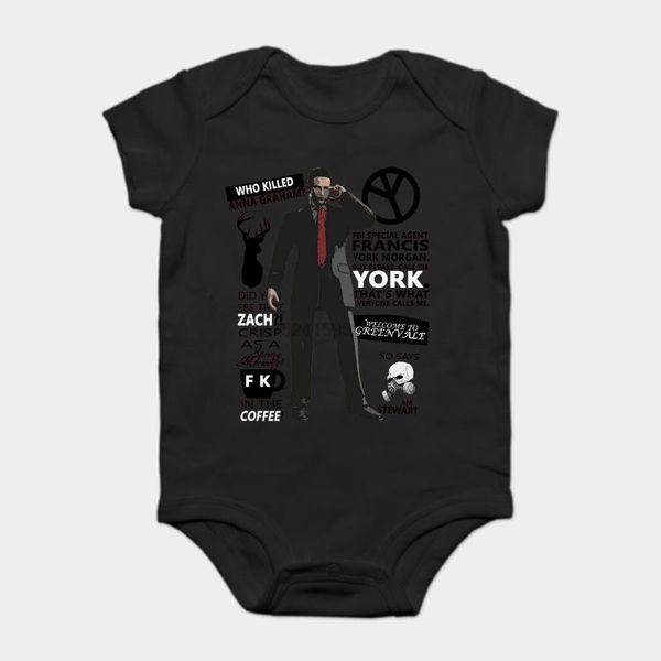

детские onesie детские bodysuits малыша тенниска способа прохладный смешные смертельный предчувствие настроенный отпечатано, Blue