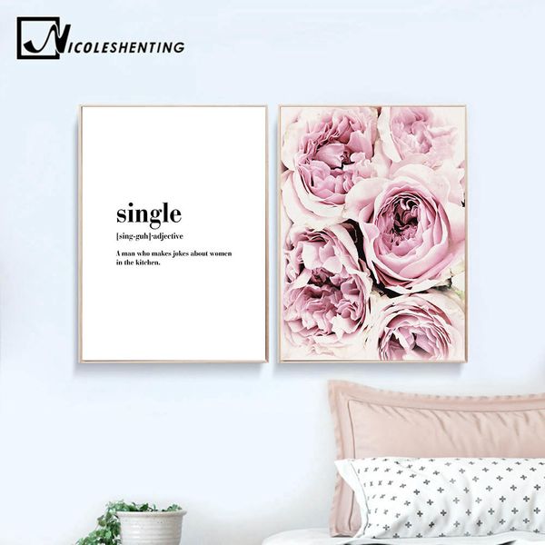 

розовые розы blossom wall art холст плакаты и печать цветов картина скандинавский стиль декоративного изображения спальня украшение