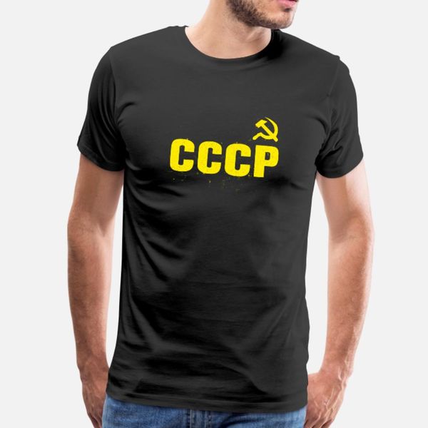 

used vintage cccp t shirt men designs tee shirt round collar natural fitness breathable summer style letter shirt