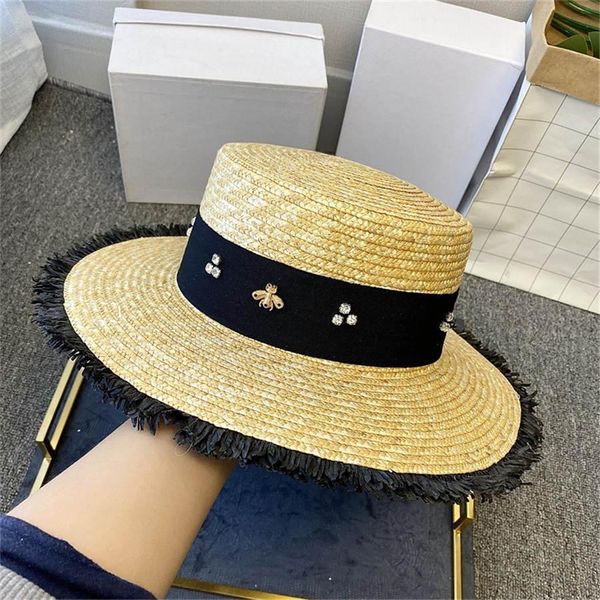 

summer design little bee beach cap 2020 fashion designer street hats beanies for woman caps brand womens hat brim wholesale, Blue;gray