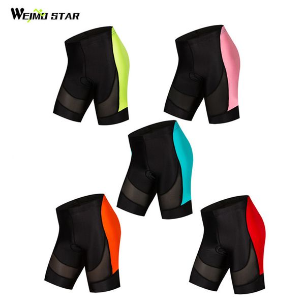 

motorcycle apparel weimostar team women's cycling short 4d gel padded mountain bike shorts tight sport bicycle downhill clothing