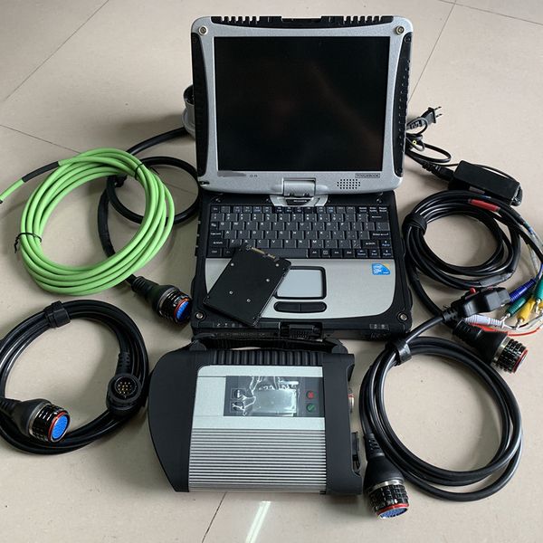 

mb sd c4 with lapcf-19 4g touch screen install with 2020.06v ssd for mb star c4 mer-ce-des cars and trucks