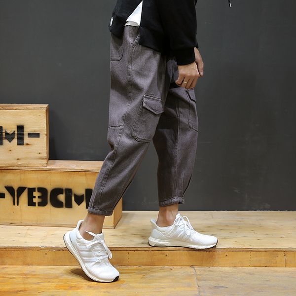 

3 men jeans, haren pants, slacks, baggy pants, casual pants for men, 9192-p55, Blue