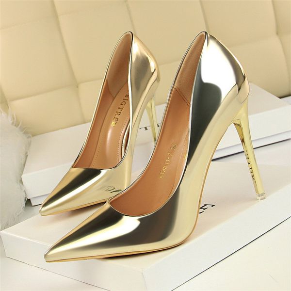 

spring and autumn women's shoes 2020 new thin heel shallow mouth fashion single shoe pointed party high heels, Black