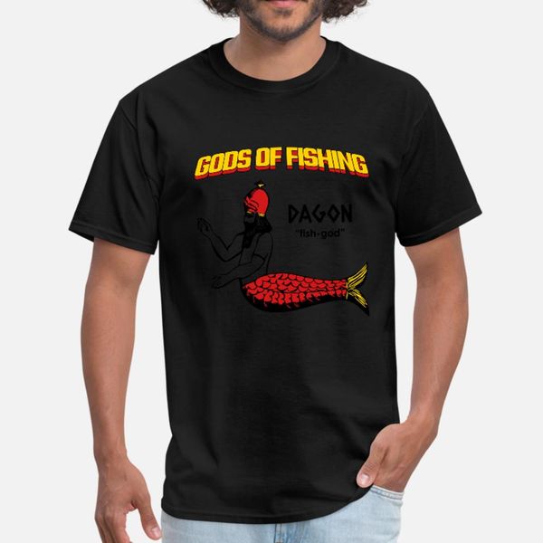 

dagon fish god t shirt men knitted cotton plus size 3xl novelty anti-wrinkle funny casual spring autumn letter shirt