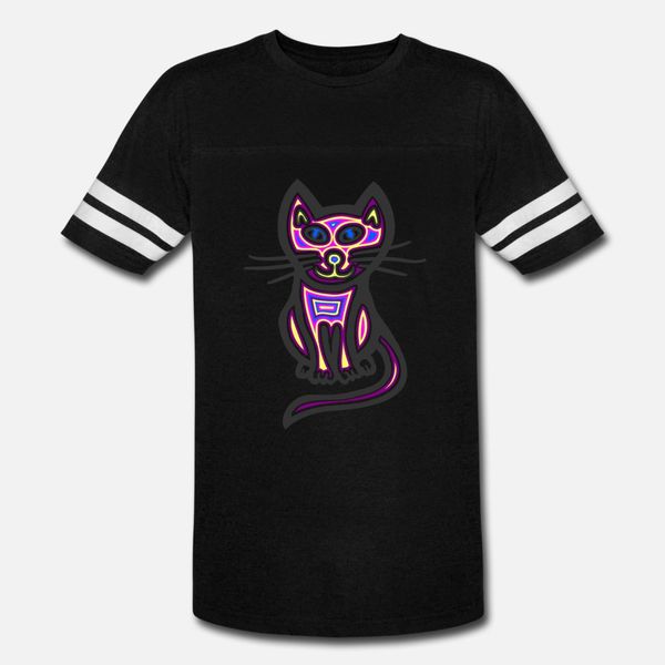 

strange looking cat t shirt men designing cotton size s-3xl gents graphic fashion spring leisure shirt