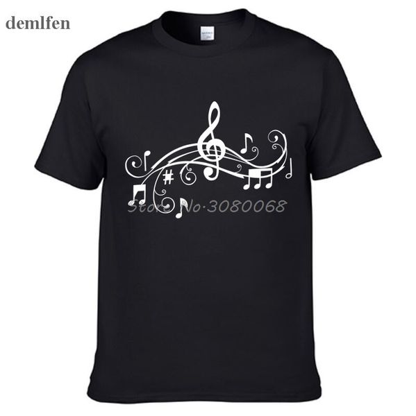

funny art music notes design t-shirt hipster printed cool tee men's cotton short sleeve t shirt birthday gift