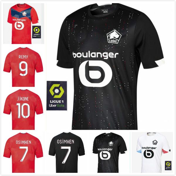 

20 21 losc lille soccer jerseys 75th anniversary 2020 20 21 special edition sanches osimhen maillots bamba yazici man kids football shirts, Black;yellow