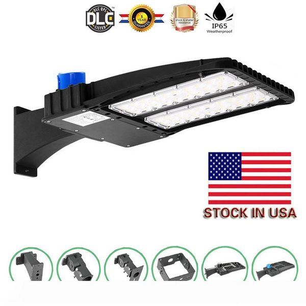 

led shoebox parking lot lights 100w 150w 200w ip66 waterproof outdoor street pole light with ul & dlc listed