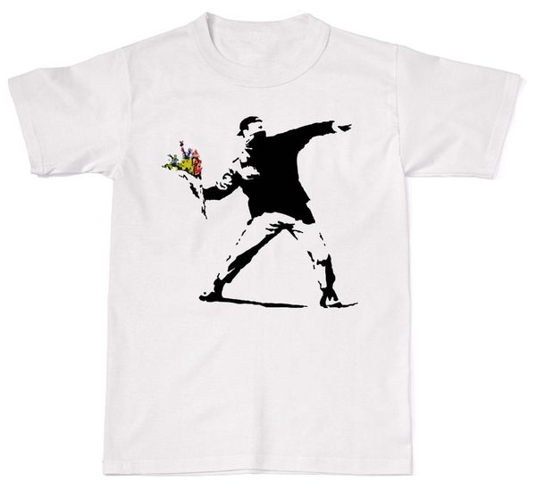 

2019 hot summer sale fashion бэнкси цветы исполнитель подарок унисекс футболка футболка хлопок