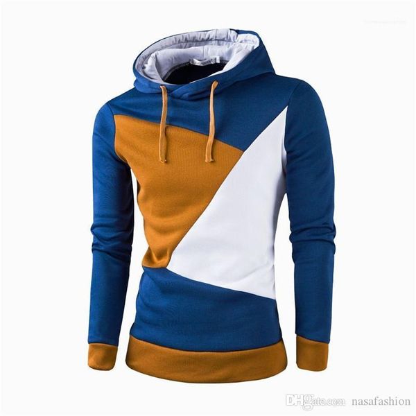 

men hooded clothing spring contrast color mens hoodies mens designer long hoodies casual pullover loose, Black