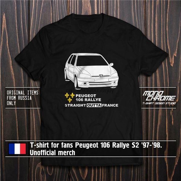 

t shirt for fans peugeot 106 rallye s2 97 98. unofficial merch
