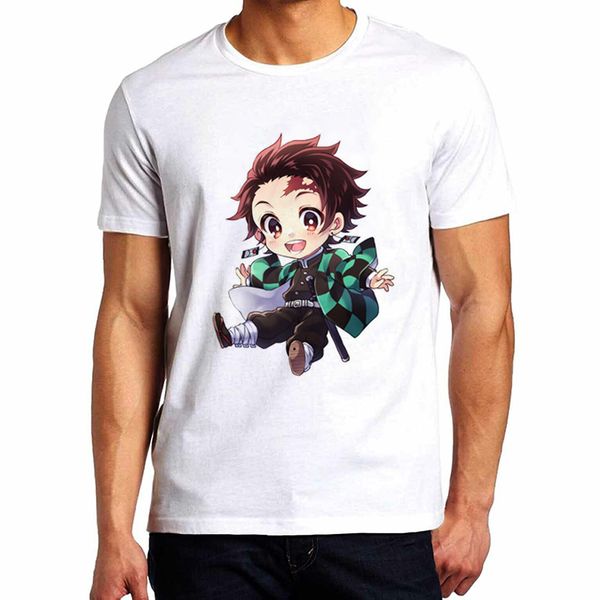 

забавный мультфильм demon клинка demon slayer t shirt men горячая японская аниме kimetsu нет yaiba graphic tees топ крупногабаритные унисекс