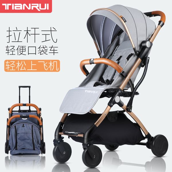 

baby stroller can sit reclining light folding ultra light baby stroller newborn child hand push umbrella