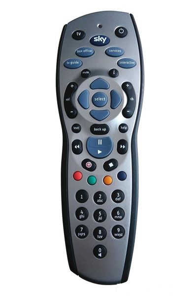

100pcs/lot universal tv television replacement remote control controller for sky hd rev9 sky hd silver black ing