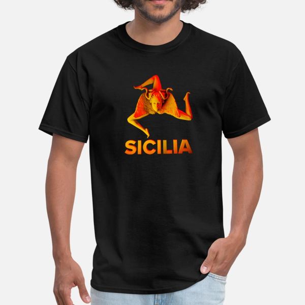 

sicilia trinacria символ сицилии 3d скульптуры тенниска мужчины подарков с коротким рукавом s-xxxl pattern подарков basic summer style patte