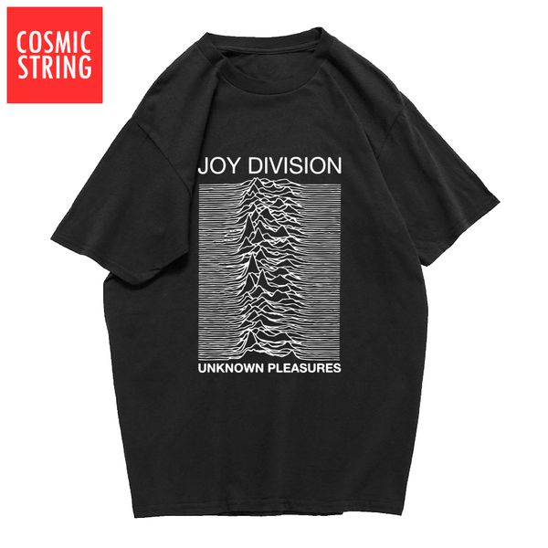 

cosmic string 100% cotton summer men's t-shirts joy division unknown pleasure punk cool t-shirt rock hipster t shirt tee shirts