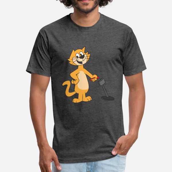 

metal detecting cat detector gift t shirt men printed short sleeve crew neck homme gift comical summer style normal shirt