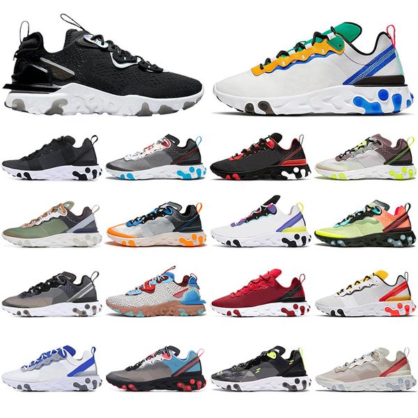

react element 87 55 running shoes men women royal tint sail anthracite black mens trainer fashion breathable sports sneakers