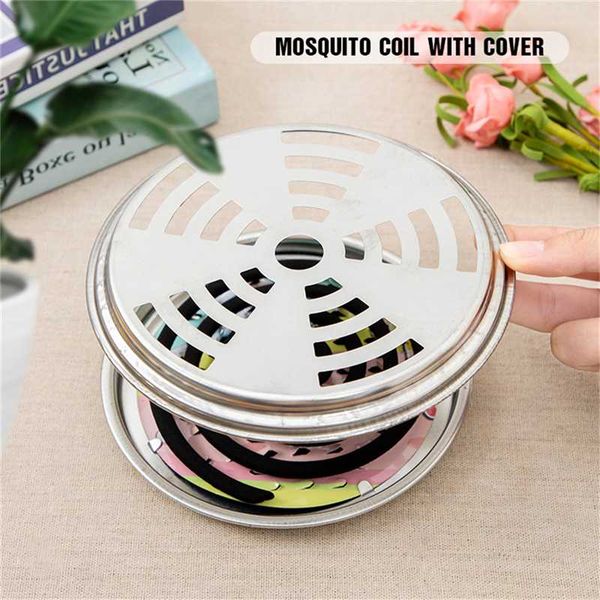 

vogvigo fireproof mosquito-repellent incense holder large portable nail-tooth tray metal insect repellent rack for home outdoor