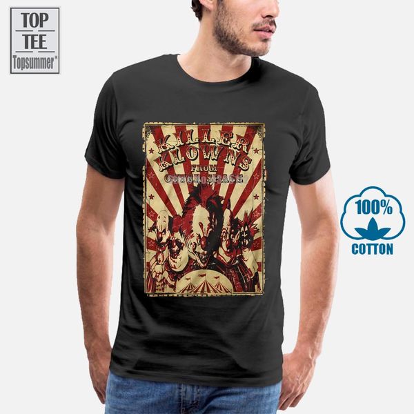 

summer 2018 new killer klowns from outer space circus flyer t shirt new authentic s 2xl men'streetwear t shirt