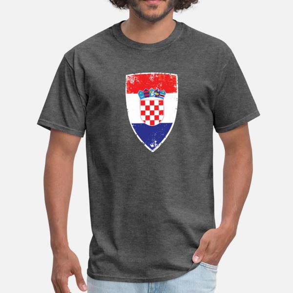 

flag of croatia t shirt men designing cotton euro size s-3xl costume fit new fashion spring autumn kawaii shirt